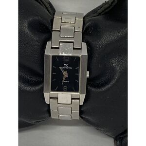Mount Royal Men's Silver Stainless Steel Analog Black Dial Quartz Watch JK132